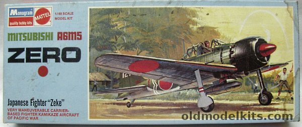 Monogram 1/48 Mitsubishi A6M5 Zero - Blue Box Issue, 6799 plastic model kit